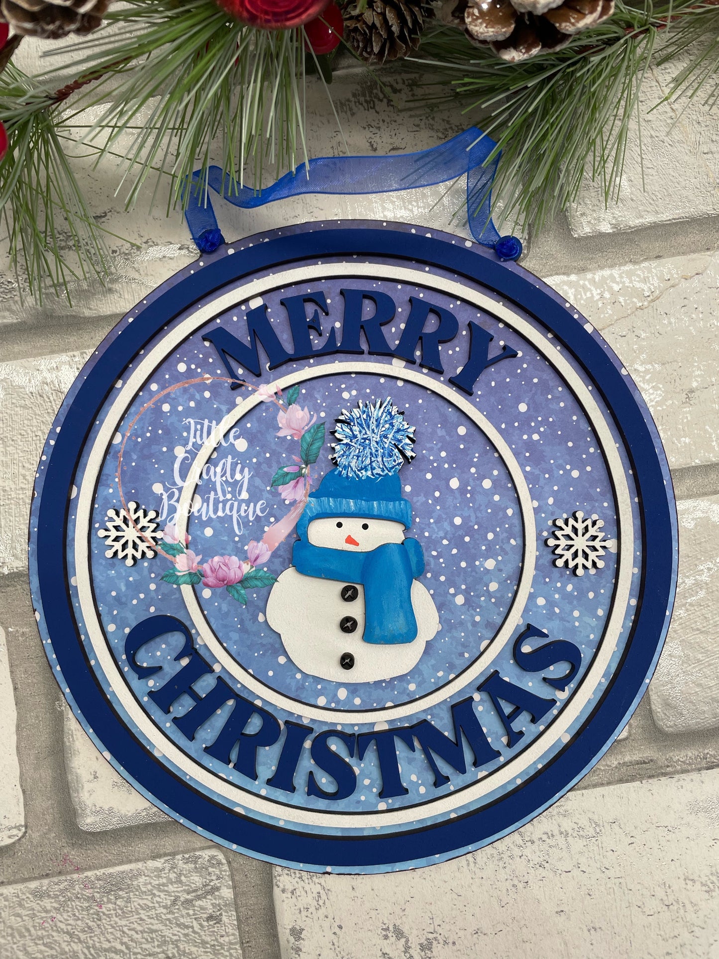 Merry Christmas plaque