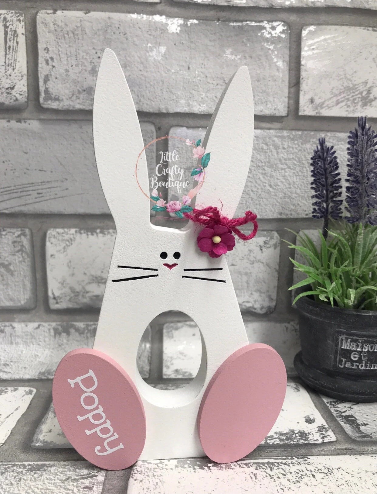 Personalised Easter Bunny Kinder/Cream Egg Holder