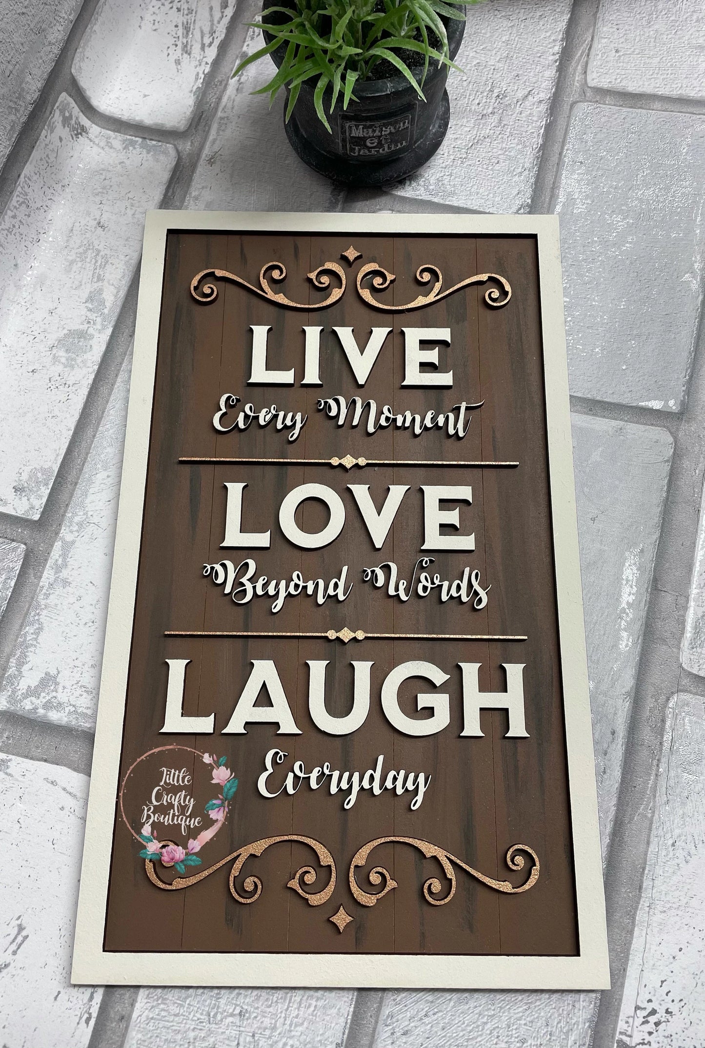 Live Laugh Love Plaque/Wall Sign