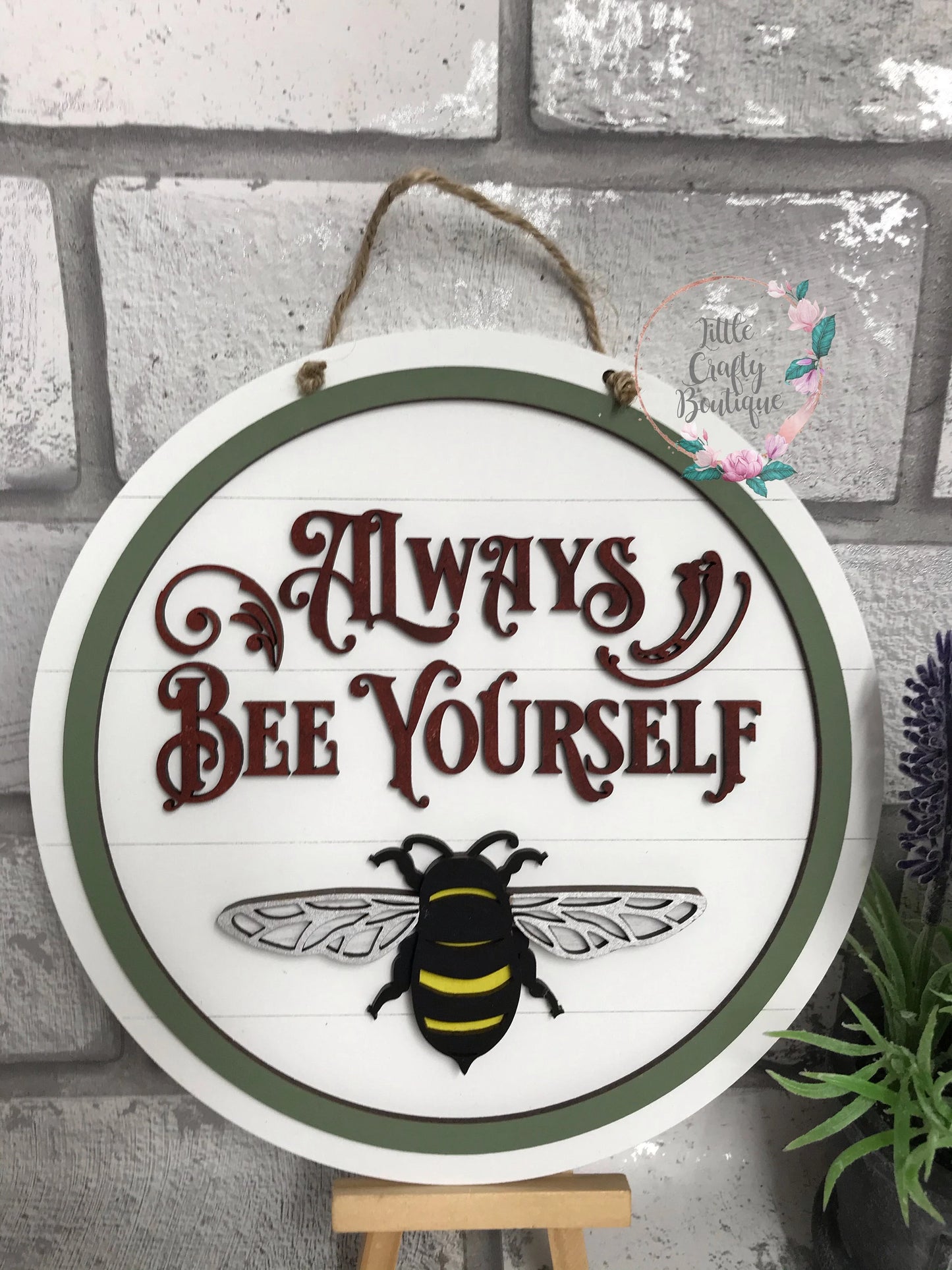 Always Bee Yourself Layered Plaque