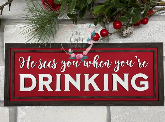 He sees you when your drinking plaque