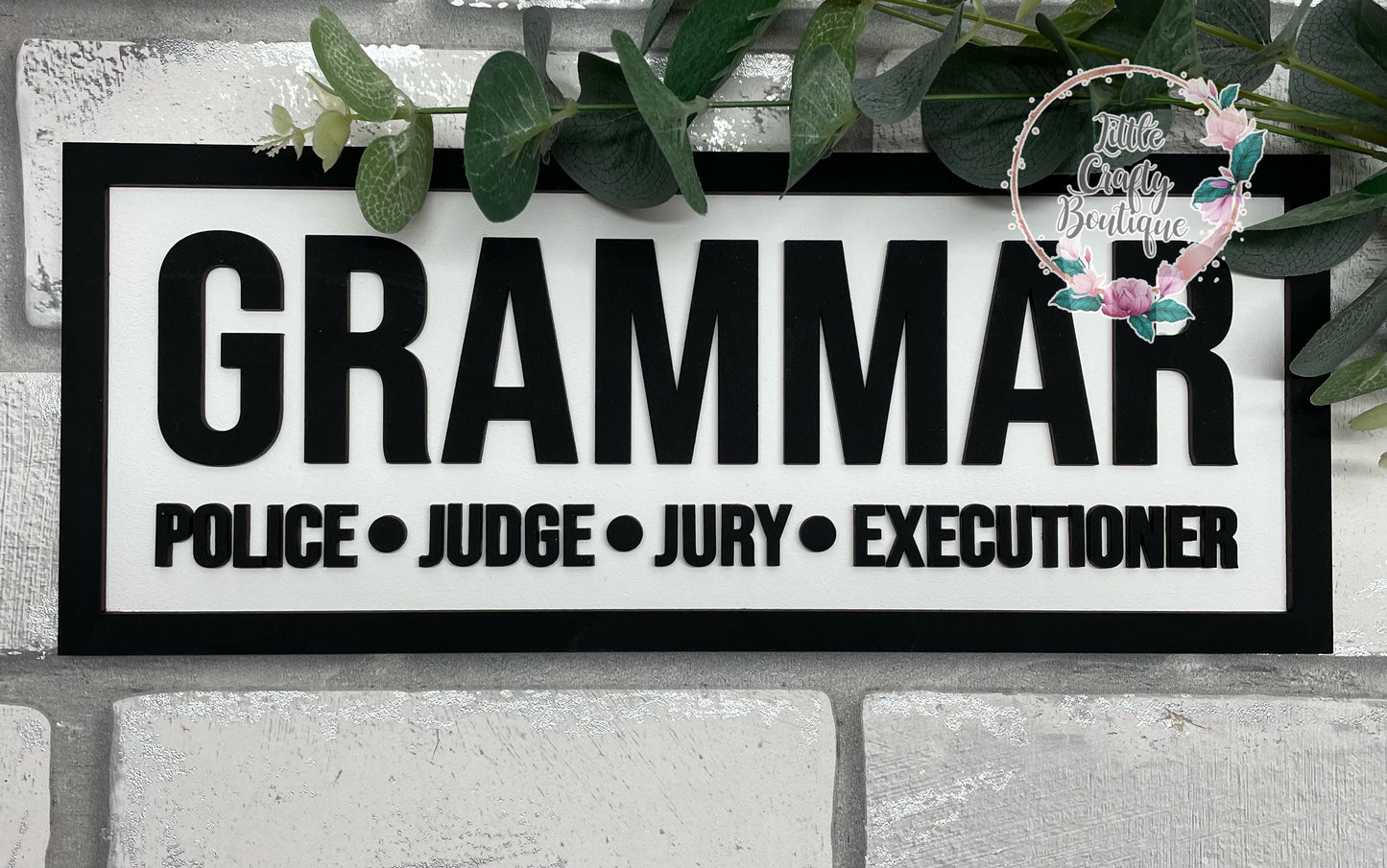 Grammar plaque