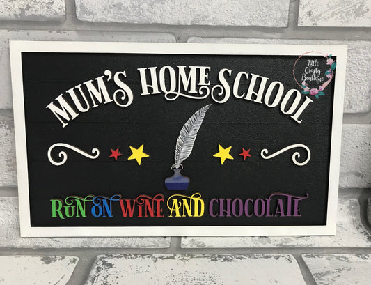 Mum’s Home School plaque