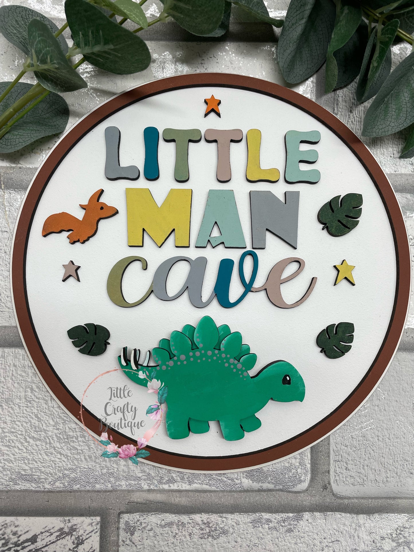 Little man cave plaque