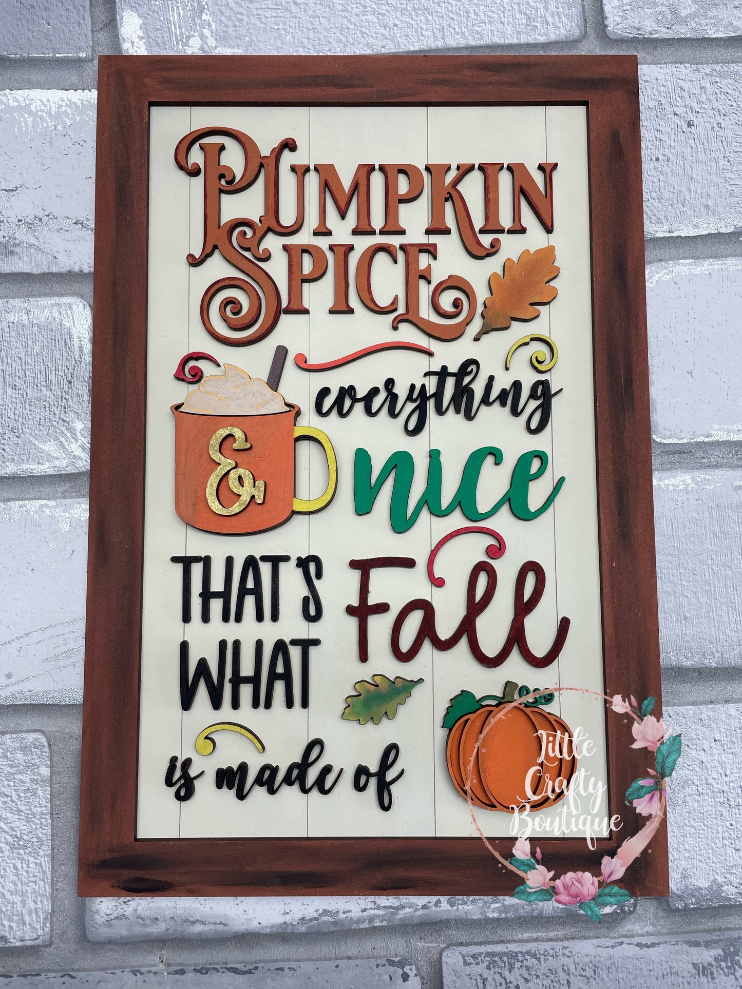 Pumpkin spice plaque/sign