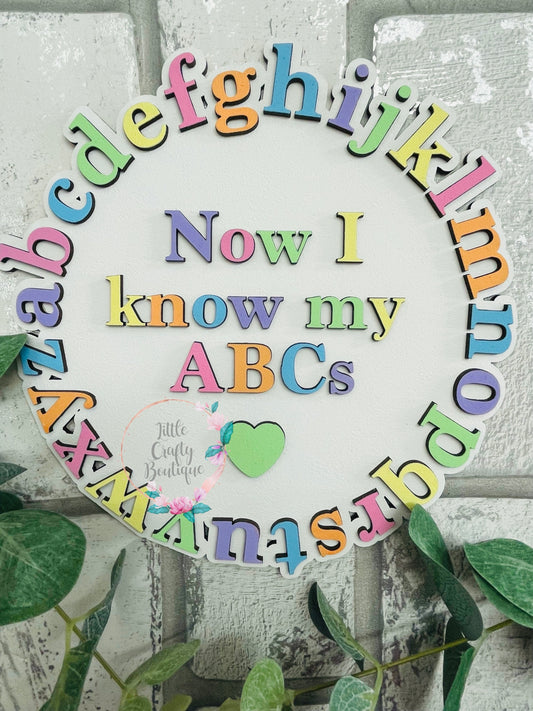 Now I know my abc’s