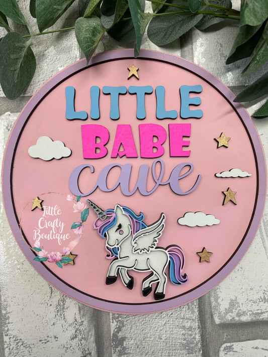 Little Babe Cave plaque