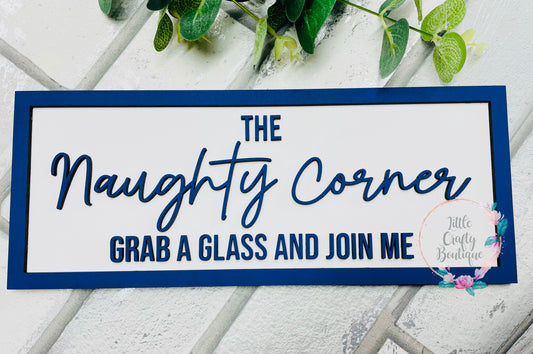 The naughty corner plaque